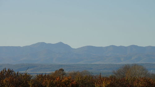 Scenic view of mountains