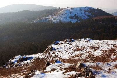 Scenic view of mountains