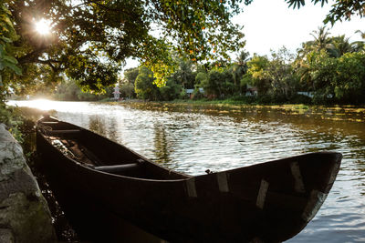 Boats in river