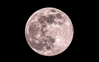 Scenic view of moon against sky at night