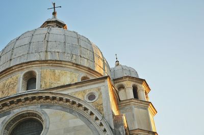 Low angle view of church against sky