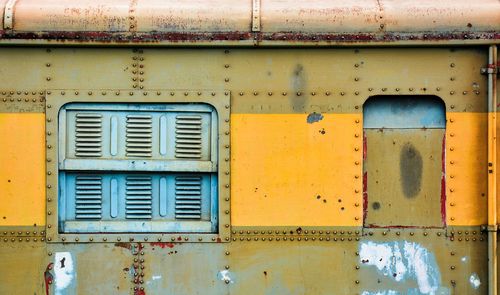 Full frame shot of yellow building