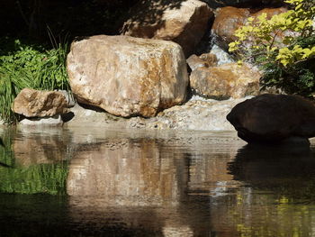 Rocks in water
