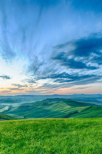 Tuscan landscape in the morning light