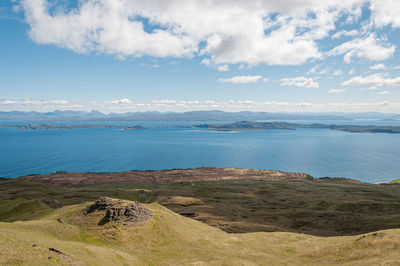 Panorama of the isle of skye shoreline, scotland