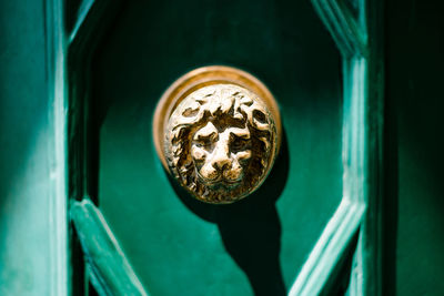 Close-up of door knocker