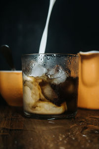 Close-up of drink on table