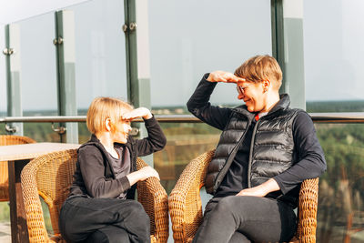 Young woman using mobile phone