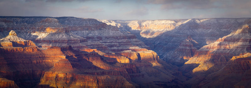 View of rock formations