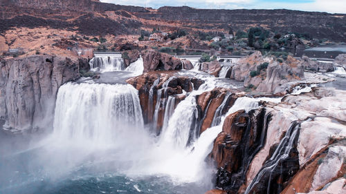 View of waterfall