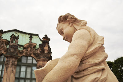 Low angle view of statue