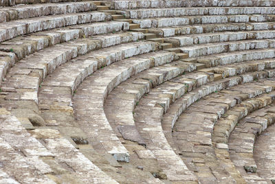 Full frame shot of old staircase