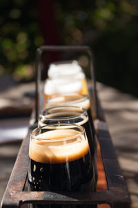 Close-up of drink on table