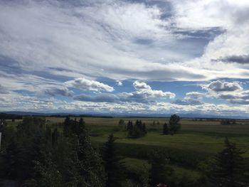 Scenic view of cloudy sky