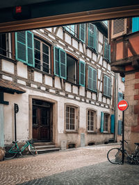 Low angle view of buildings in city