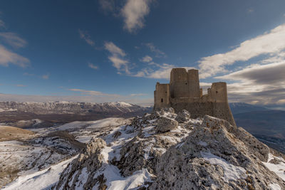 Panoramic view of castle against sky