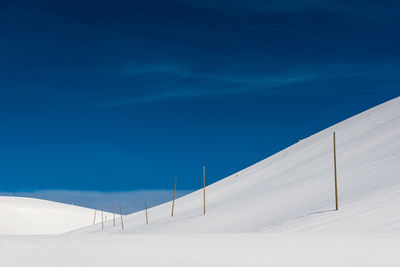 Scenic view of snow covered landscape