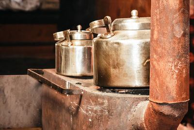 Close-up of tea on table in restaurant