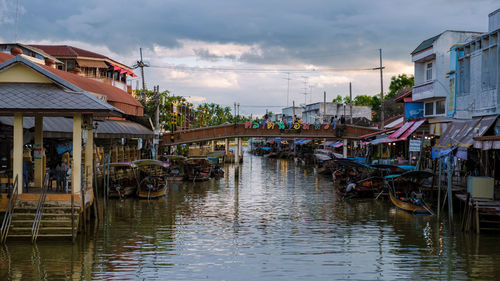 Boats in canal