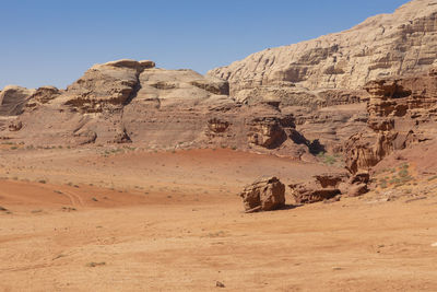 Rock formations in a desert