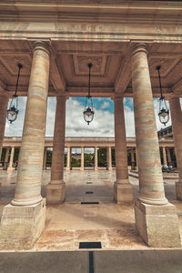 Low angle view of historical building