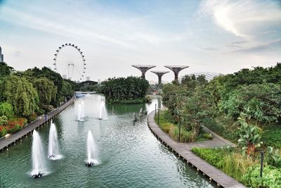 Scenic view of bridge against sky