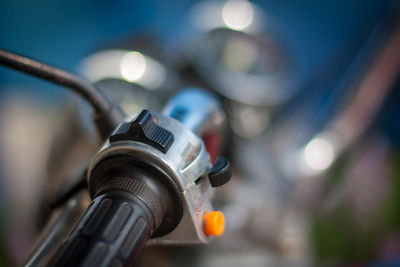 Close-up of coin-operated binoculars