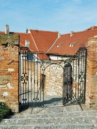 Wrought iron gate 