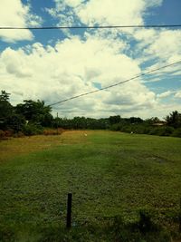 Scenic view of landscape against sky