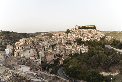 Scenic view of ragusa ibla, an old town in south of italy