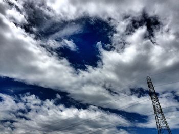 Low angle view of cloudy sky