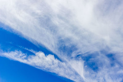 Low angle view of cloudy sky