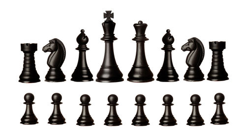 Full frame shot of chess pieces