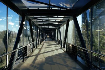 View of empty footpath