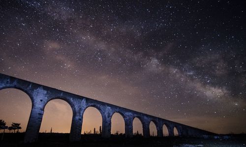 Scenic view of star field against sky at night