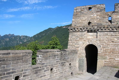 View of fort against the sky