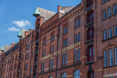 Low angle view of building against sky