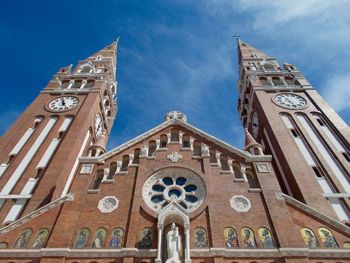 Low angle view of church against sky