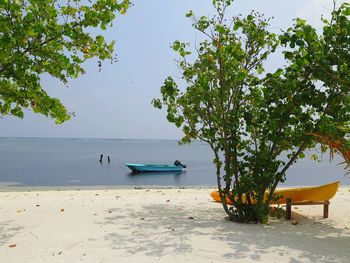 Scenic view of sea against sky