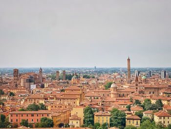 Aerial view of buildings in city