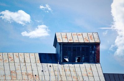 Low angle view of building against sky