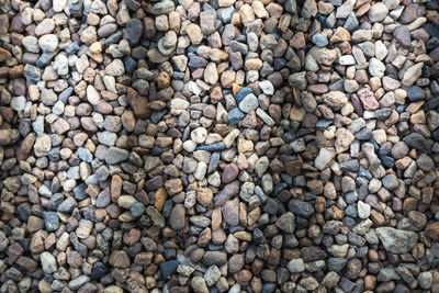 Full frame shot of pebbles