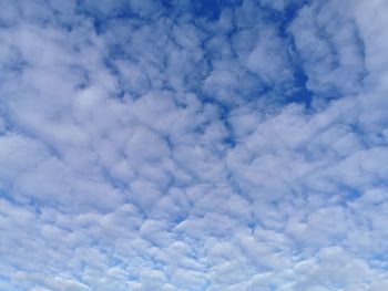 Low angle view of clouds in sky