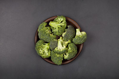 Close-up of broccoli on table