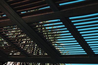 Low angle view of ceiling of building