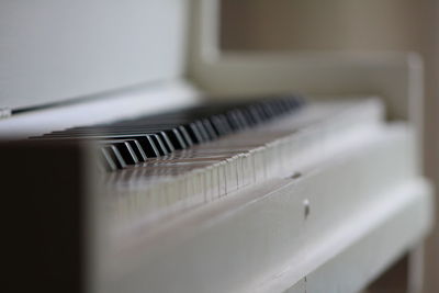 Close-up of piano