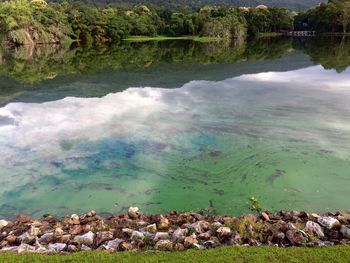 Scenic view of lake