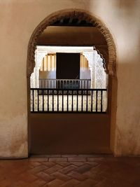 Entrance of historic building