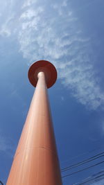 Low angle view of tower against sky