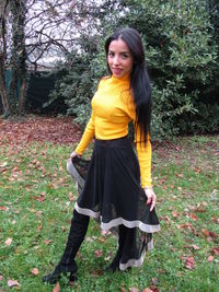 Portrait of beautiful young woman in sunlight